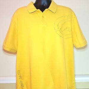 Mens Ecko Polo Shirt Size XXL Yellow